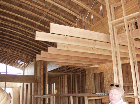 The beginnings of the inglenook soffit