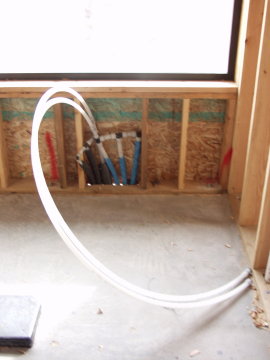 Plumbing for spa tub