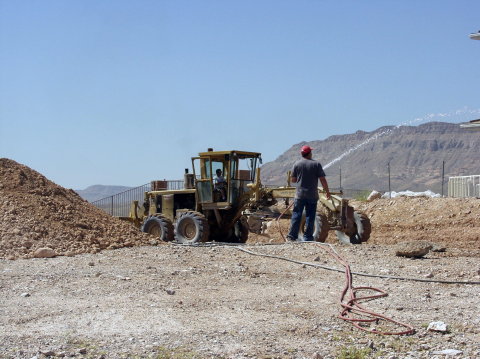 Leveling the lot almost 3' higher